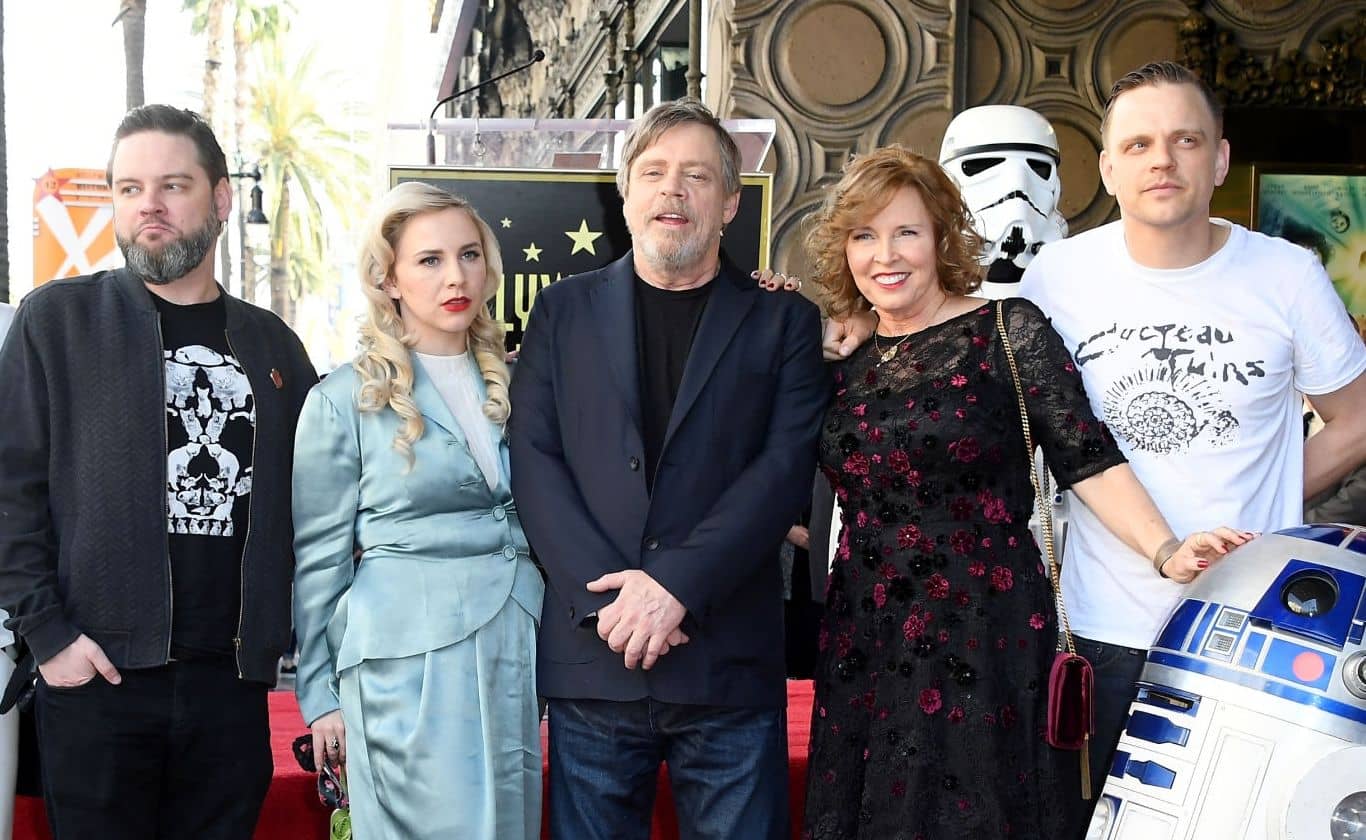 Griffin Hamill, Chelsea Hamill, Mark Hamill, Marilou York, and Nathan Hamill