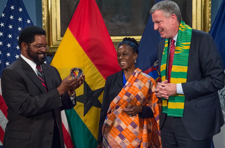 Alfred Oko Vanderpuije, Chirlane McCray and Bill de Blasio