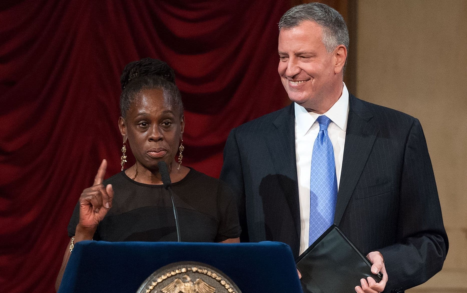 Chirlane McCray and Bill de Blasio