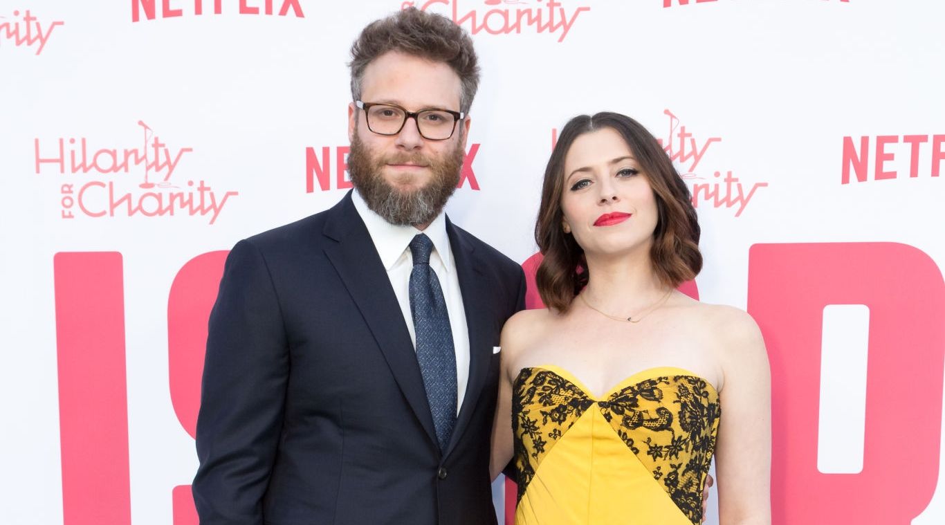 Lauren Miller and Seth Rogen 