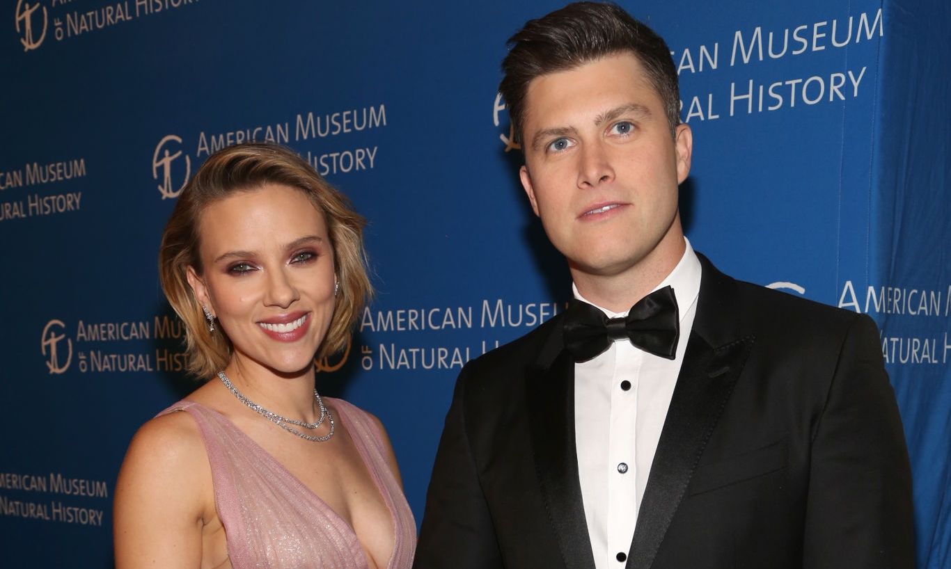 Scarlett Johansson and Colin Jost