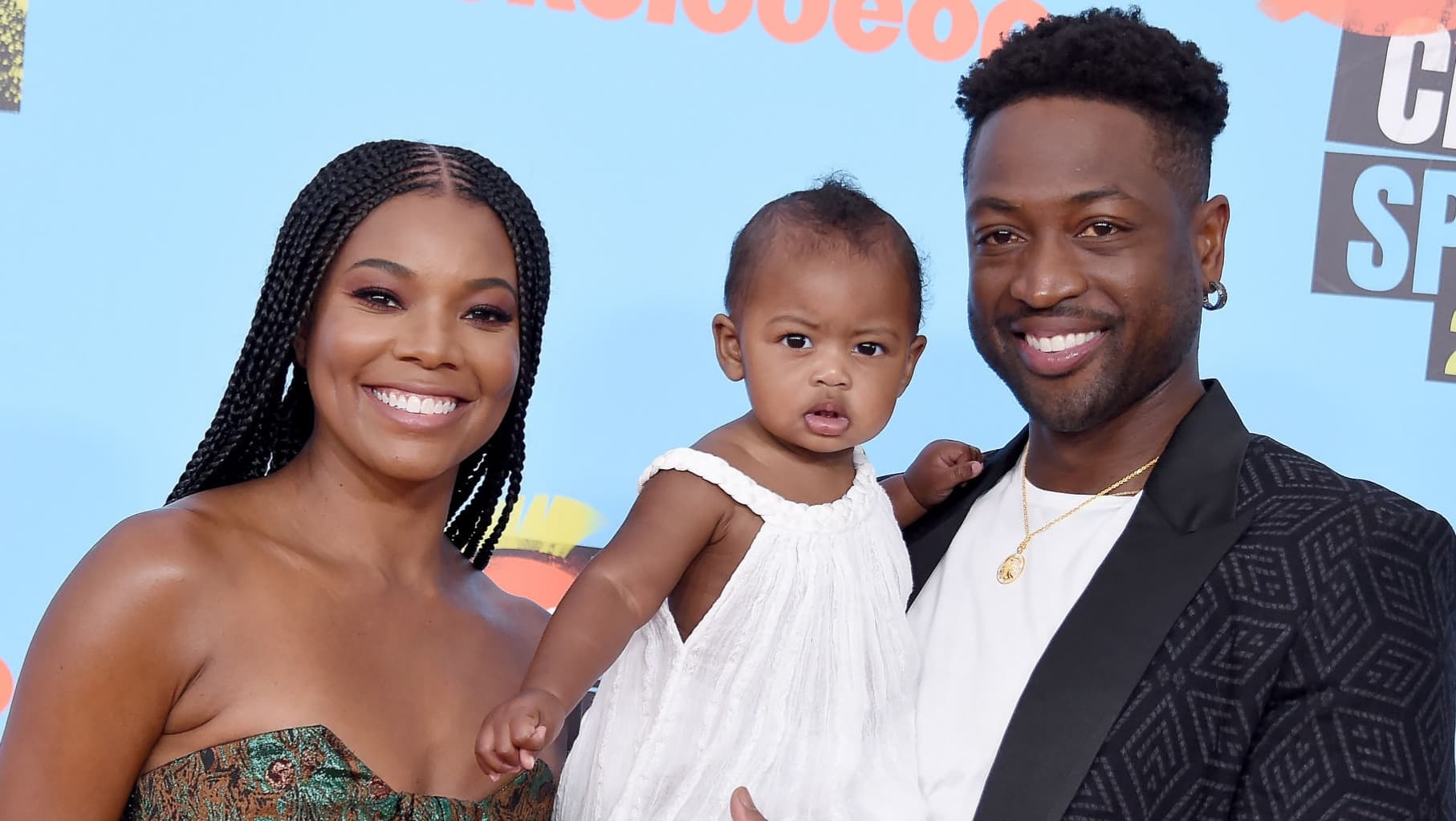 Gabrielle Union, Kaavia and Dwyane Wade 