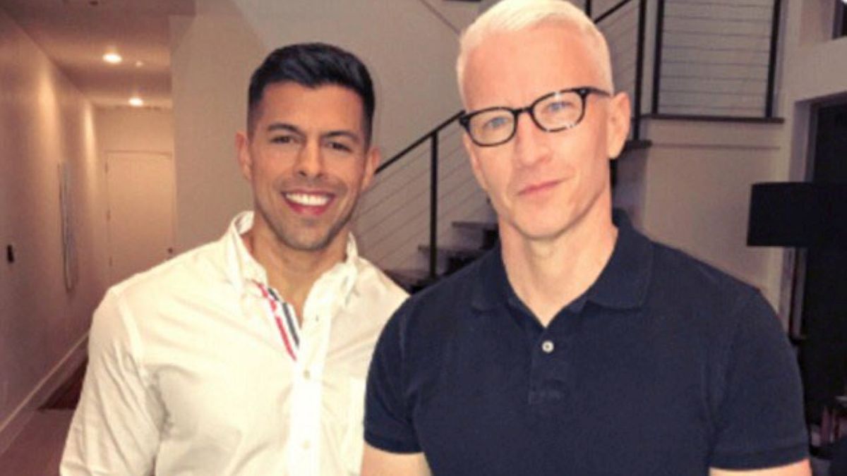 Victor Lopez and Anderson Cooper