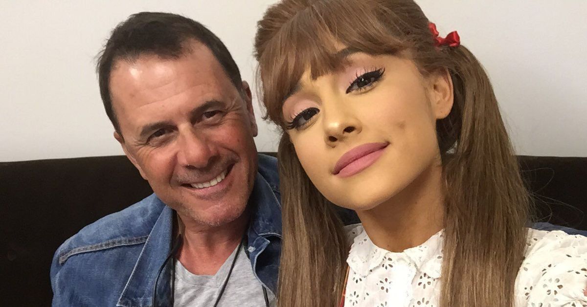 Ariana Grande and her father