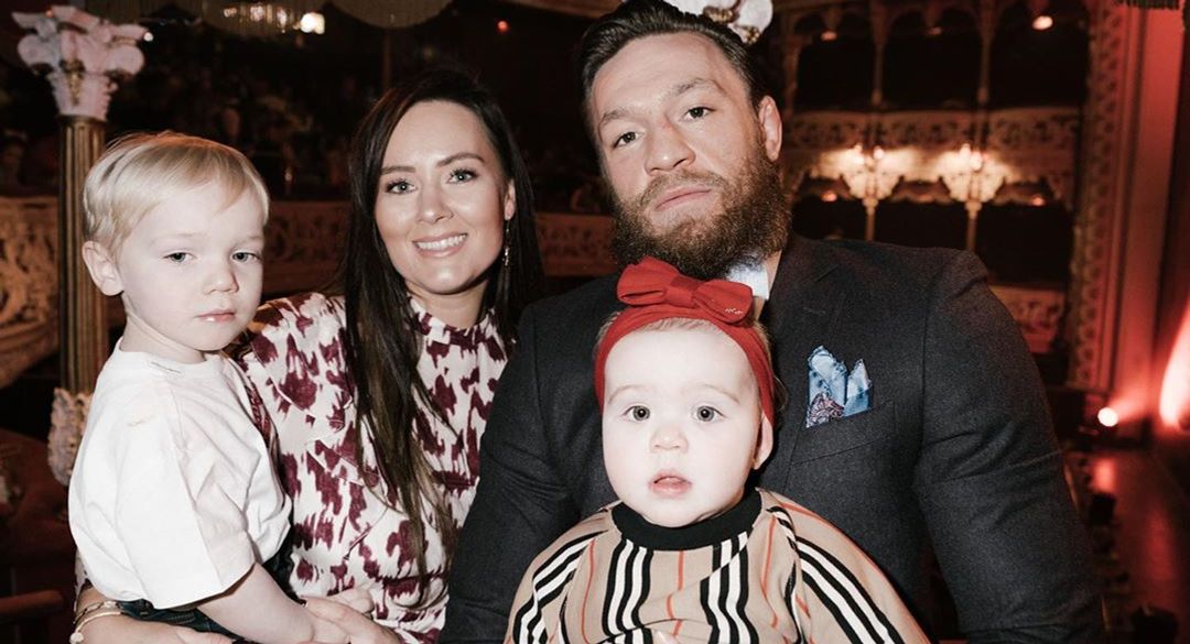 Conor Mcgregor and his wife and kids