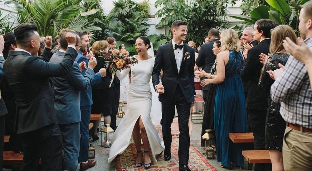 Grant Gustin and Andrea Thoma's wedding