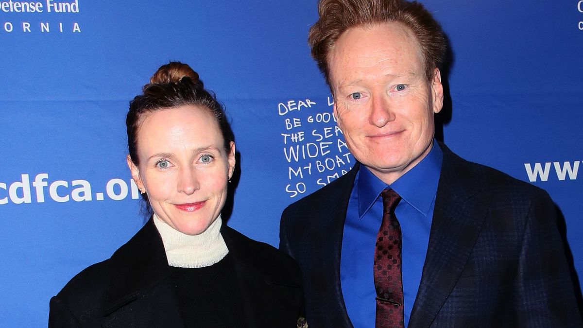 Liza Powel and Conan O'Brien