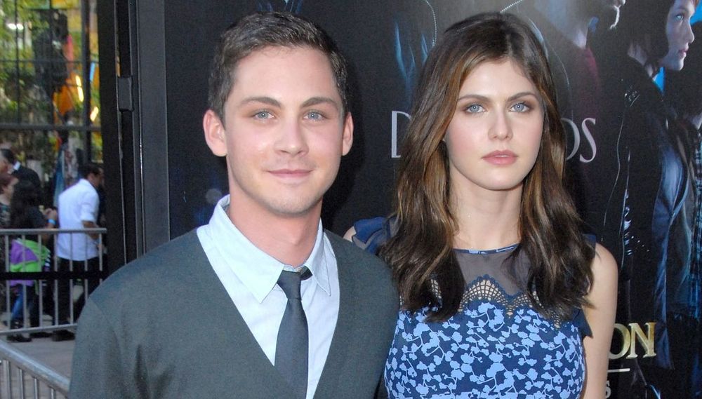 Logan Lerman and Alexandra Daddario 