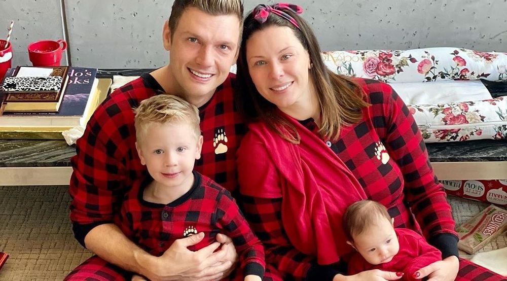 Nick Carter, Lauren Kitt and kids