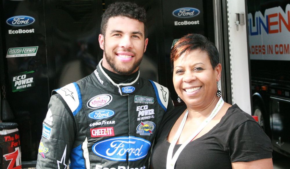 Bubba Wallace and his mother Desiree Wallace