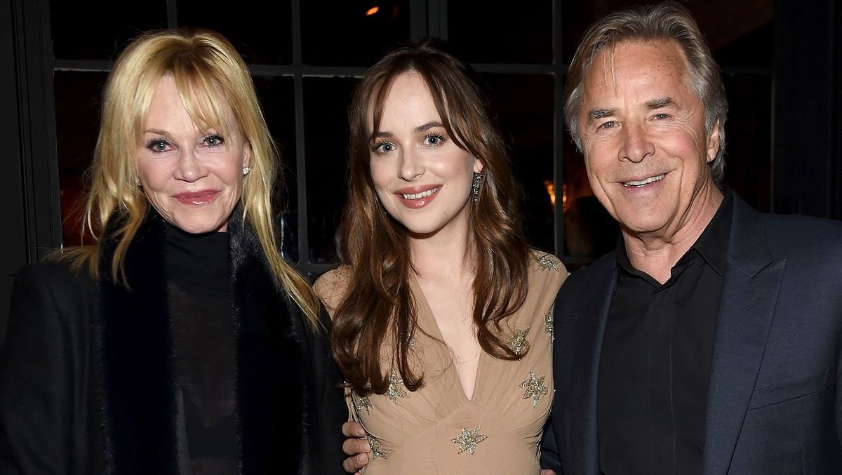  Melanie Griffith, Dakota Johnson, and Don Johnson