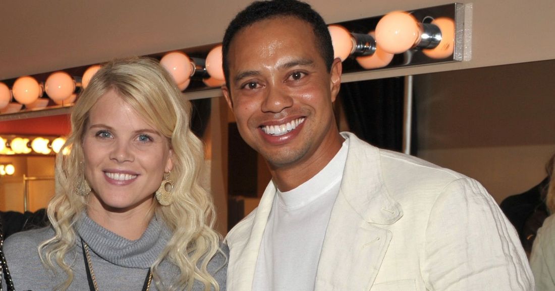 Elin Nordegren and Tiger Woods