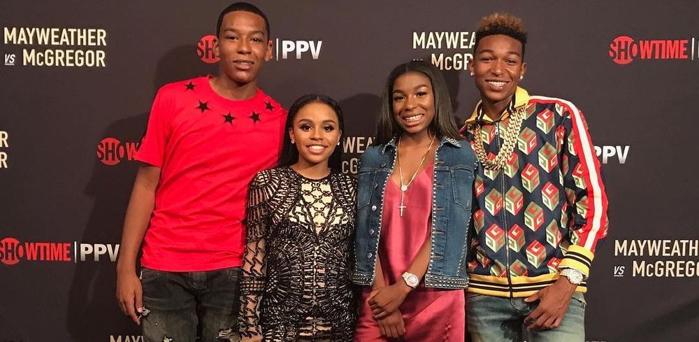 Zion, Iyanna, Jirah, and Koraun Mayweather