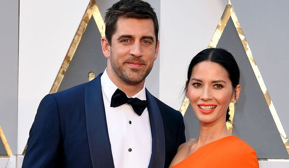 Aaron Rodgers and Olivia Munn