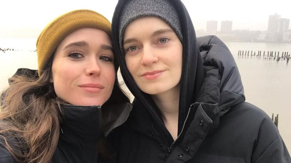 Elliot Page And Emma Portner 