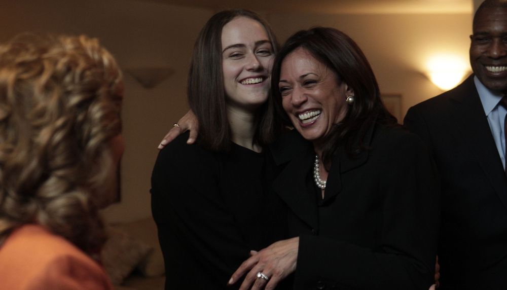 Ella Emhoff and Kamala Harris