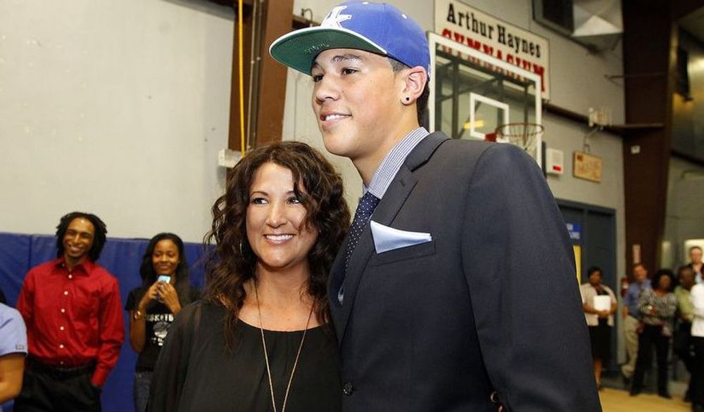 Devin Booker and Veronica Gutierrez