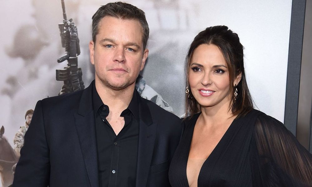 Matt Damon and Luciana Barroso