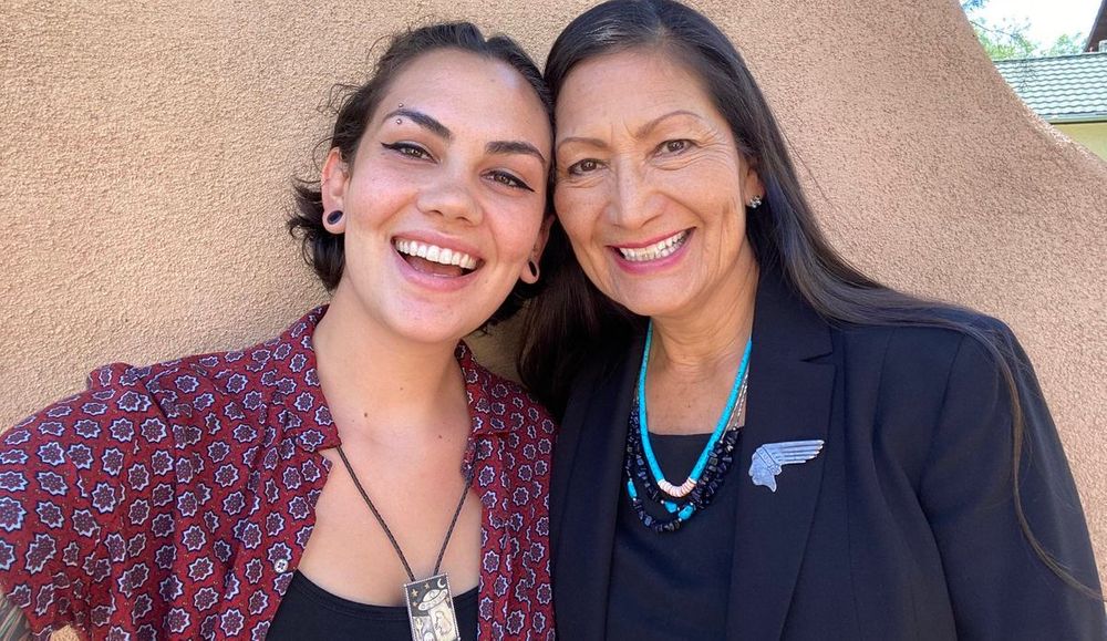 Deb Haaland and her daughter Somah Haaland