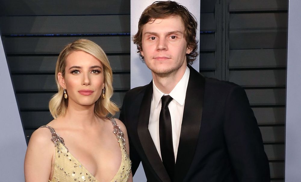 Evan Peters and Emma Roberts