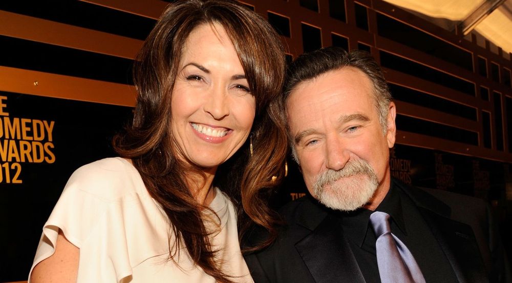 Susan Schneider and Robin Williams 