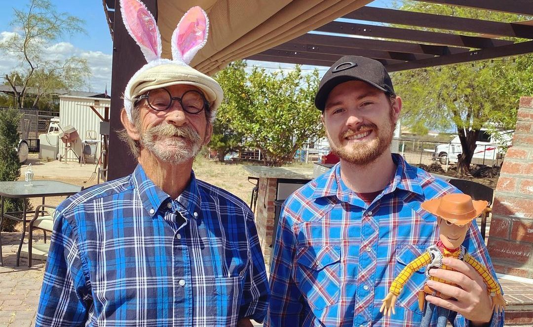 Ronald Williams and his grandson