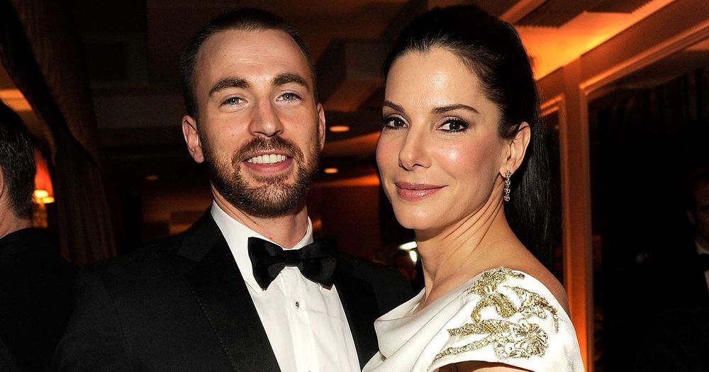 Chris Evans and Sandra Bullock