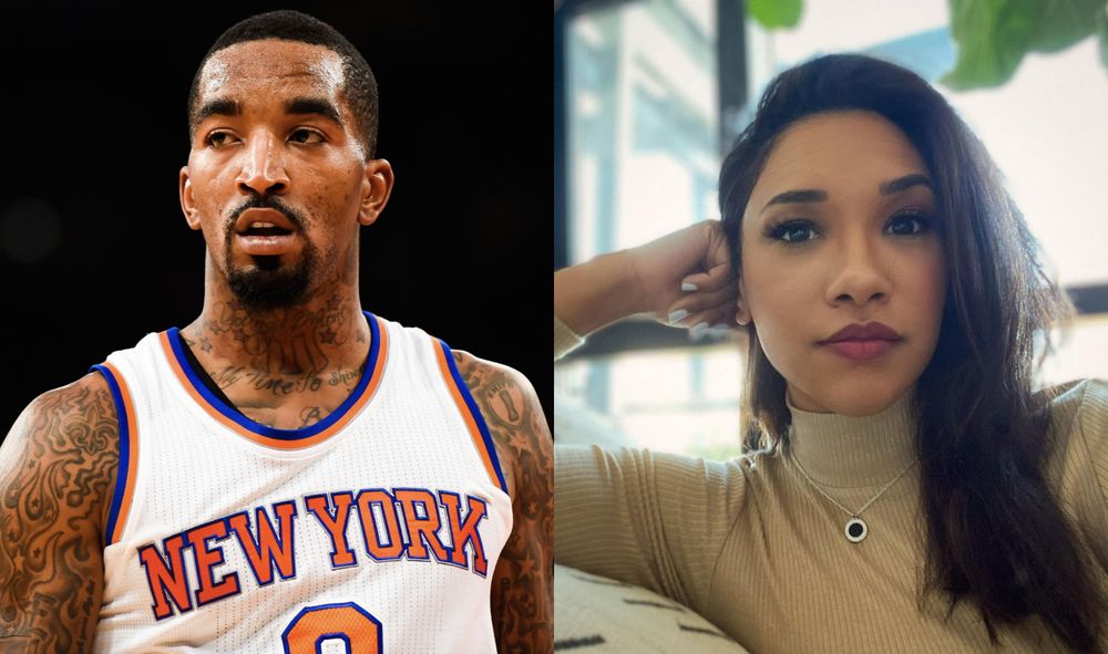 J.R. Smith and Candice Patton