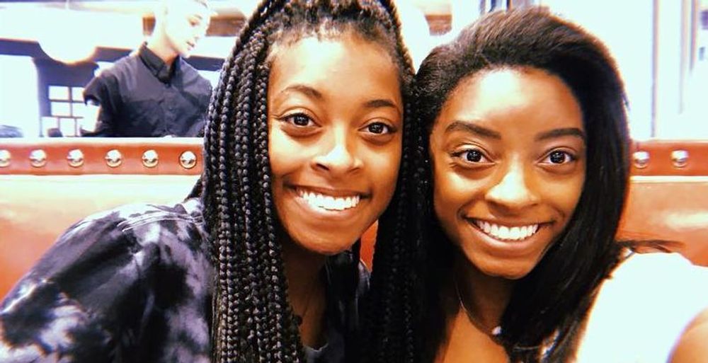 Adria and Simone Biles