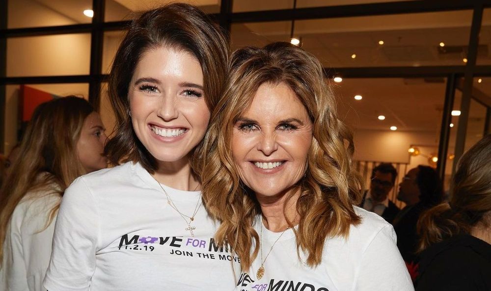 Katherine Schwarzenegger with her mother