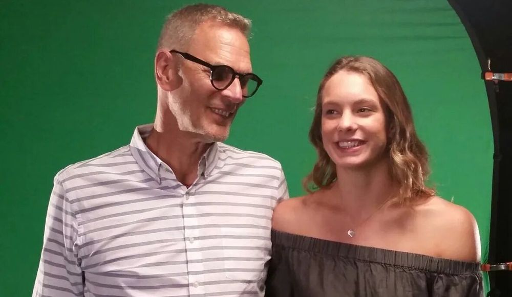 Penny Oleksiak And her Father