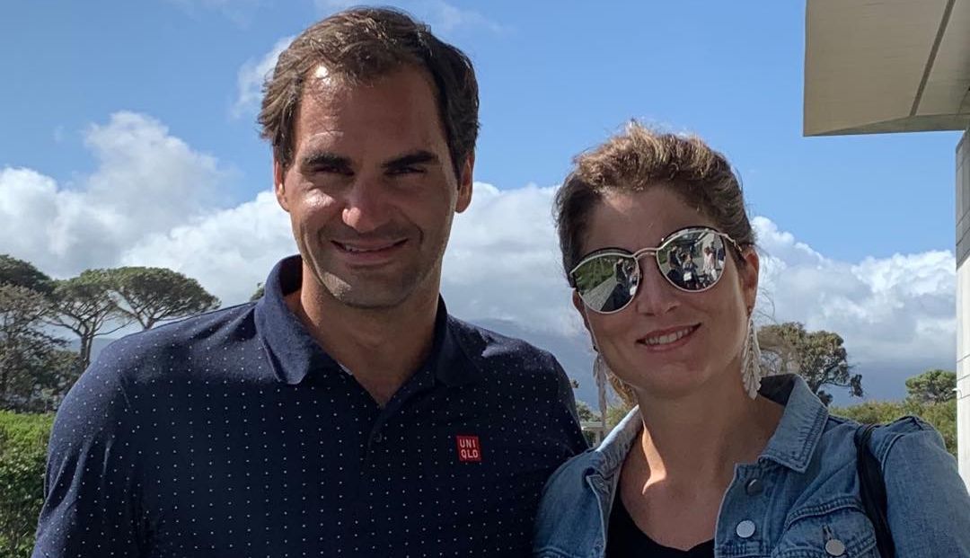 Roger Federer and his wife