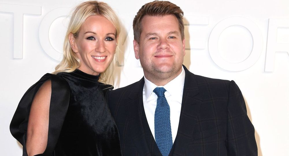 Julia Carey and James Corden 