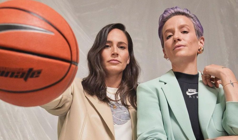 Megan Rapinoe and Sue Bird