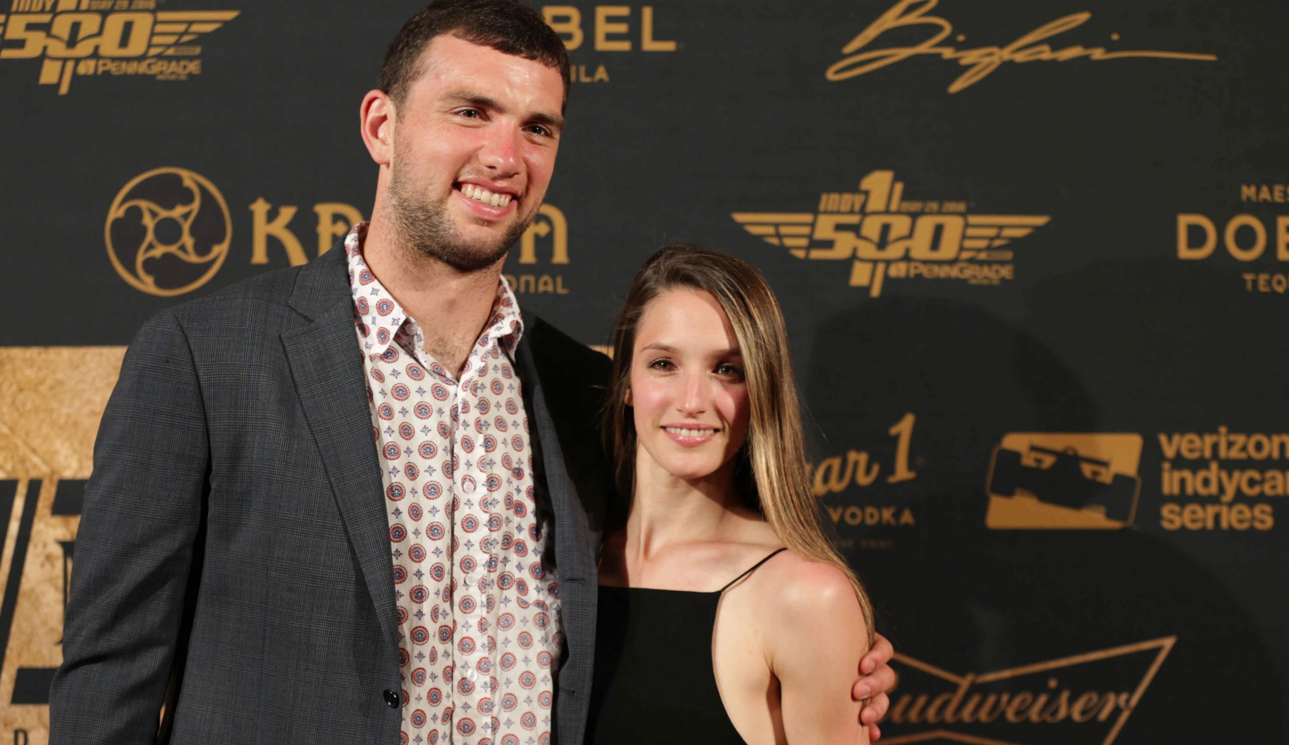 Andrew Luck And his wife Nicole Pechanec