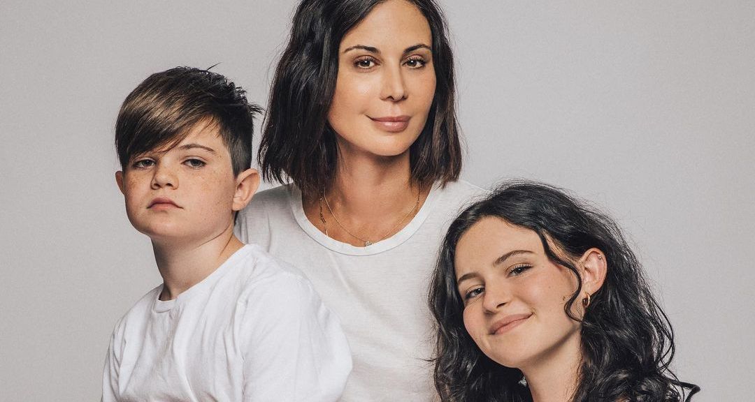 Catherine Bell and her children