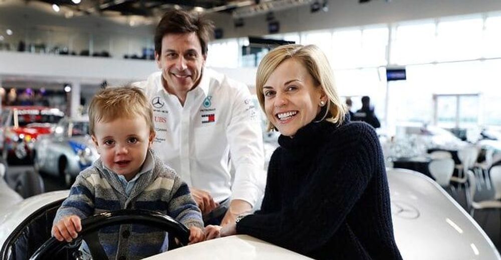 Toto Wolff and Susie wolff son