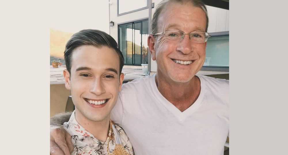Tyler Henry and his father