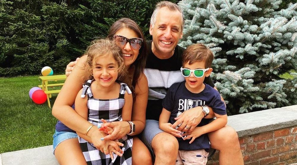 Joe Gatto with his wife and children