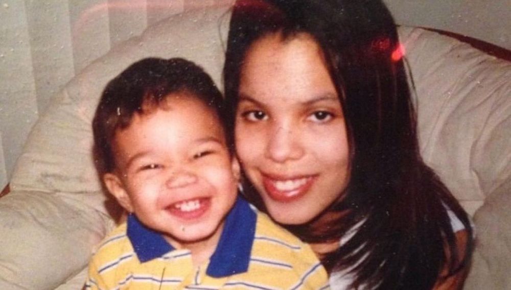 Jayson Tatum with her mother Brandy Cole