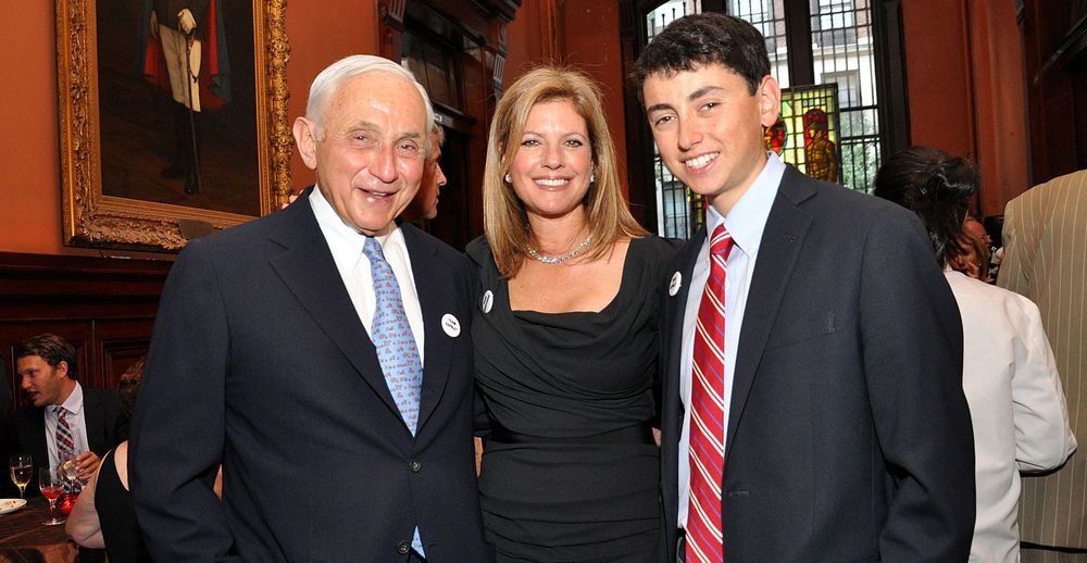 Les Wexner, Abigail S. Koppel and his son