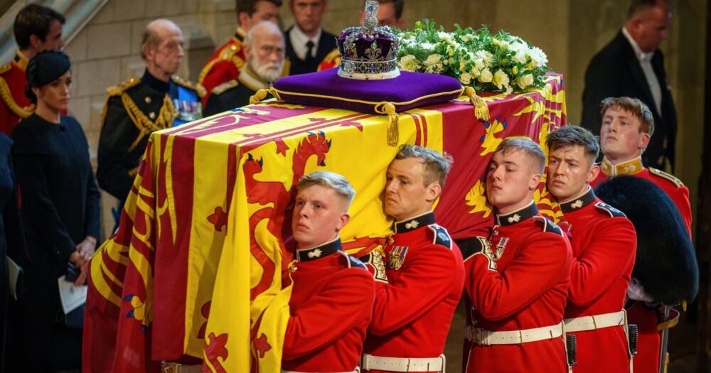 the Queen's coffin