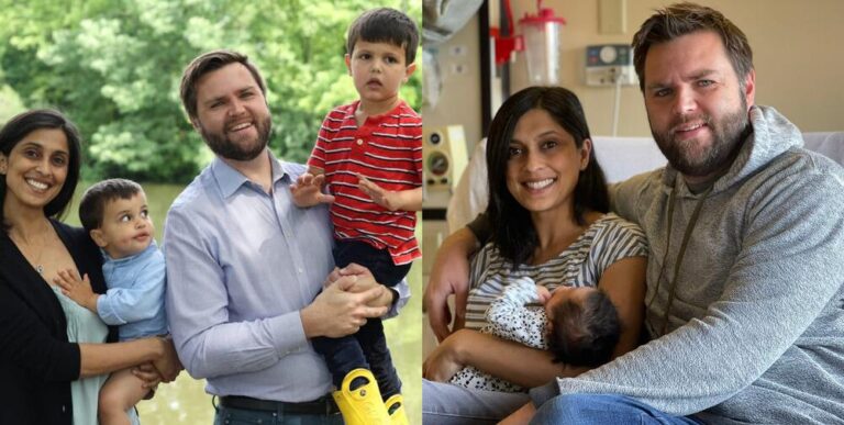 Who Is J D Vance S Wife Details On His Indian American Spouse   J.D. Vances Wife And Children 768x387 