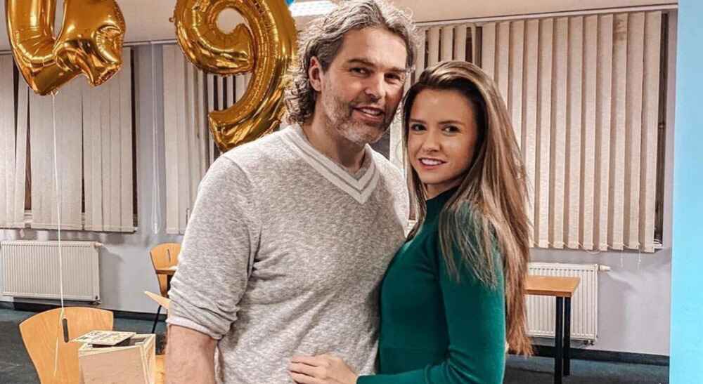 Jaromir Jagr  and Dominika Branisova